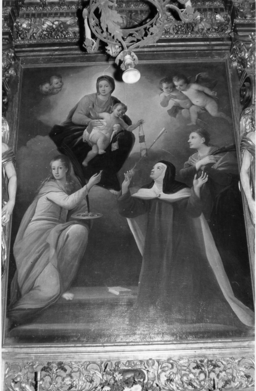 Madonna con Bambino, Santa Lucia, Santa Chiara e Santa Caterina - Bossico, Bergamo
